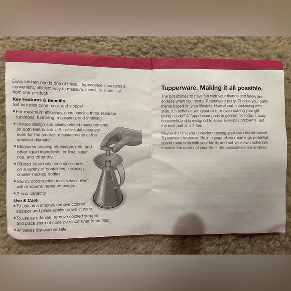 Tupperware measuring cone - Picture 10 of 11